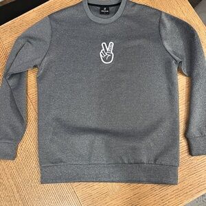 Gray deuce crewneck
